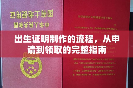宜黄出生证明制作的流程，从申请到领取的完整指南